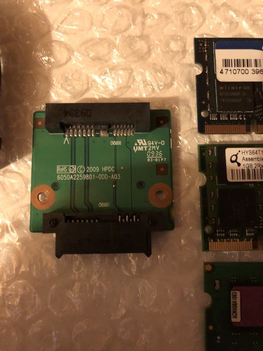 Piese laptop HP tastatura,wi fi, ram ddr2,dvd-rw,speaker,interposer
