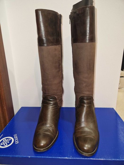Cizme din piele dama