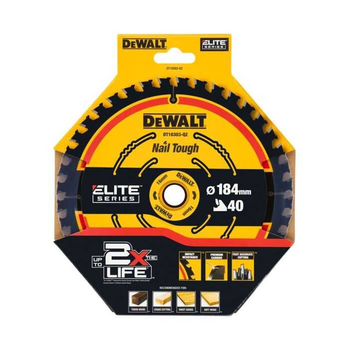 Циркулярен диск за дърво DeWALT DT10303-QZ Elite, 184 x 16 x 1.65 мм