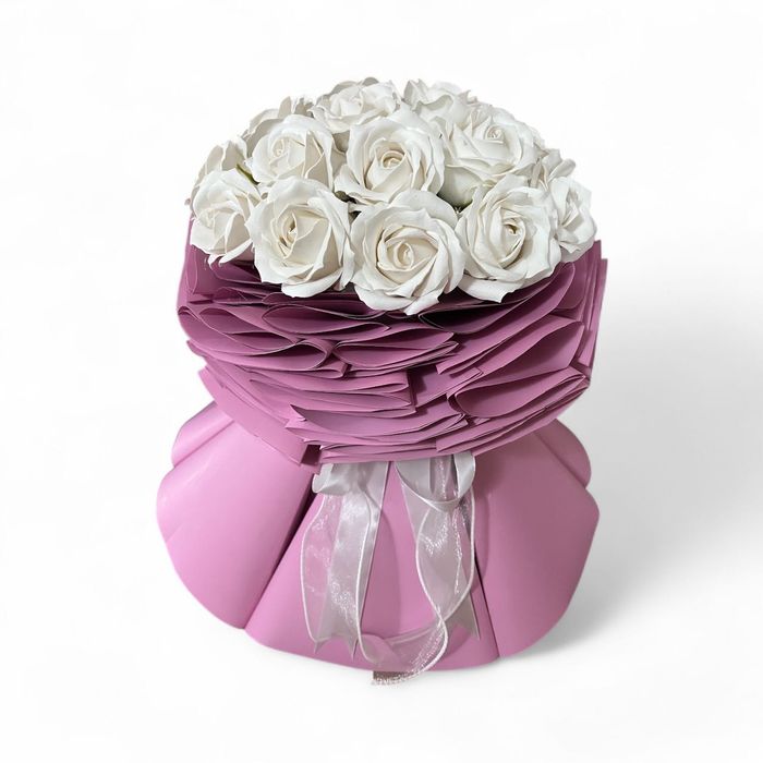Букет из мыльных роз