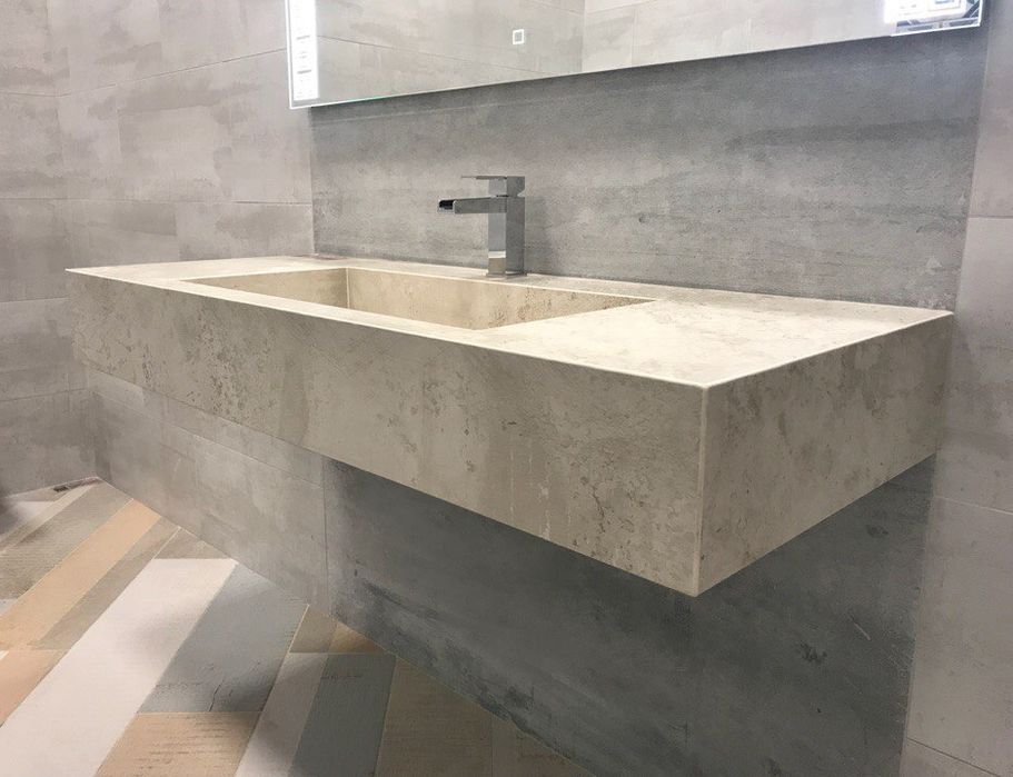 Раковина из керамогранитный кафель...