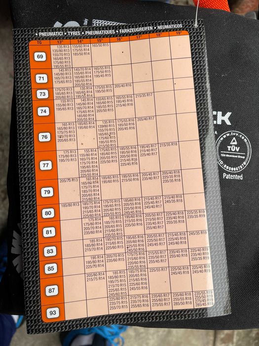 Huse antiderapante auto, WeissSock 85, set de doua, noi, nefolosite