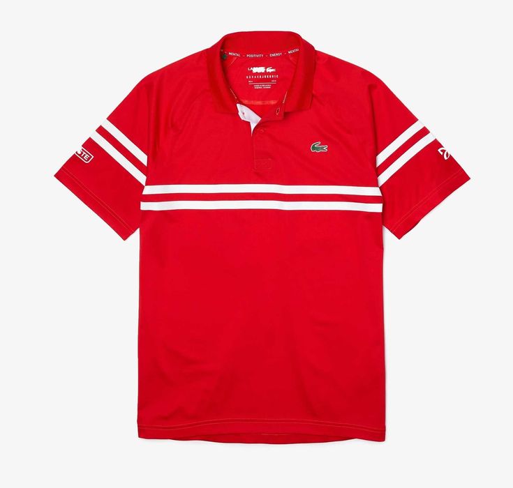 Lacoste x Djokovic - Оригинална мъжка тениска с яка размер L