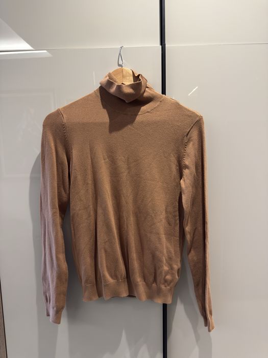 Кафяв пуловер поло H&M