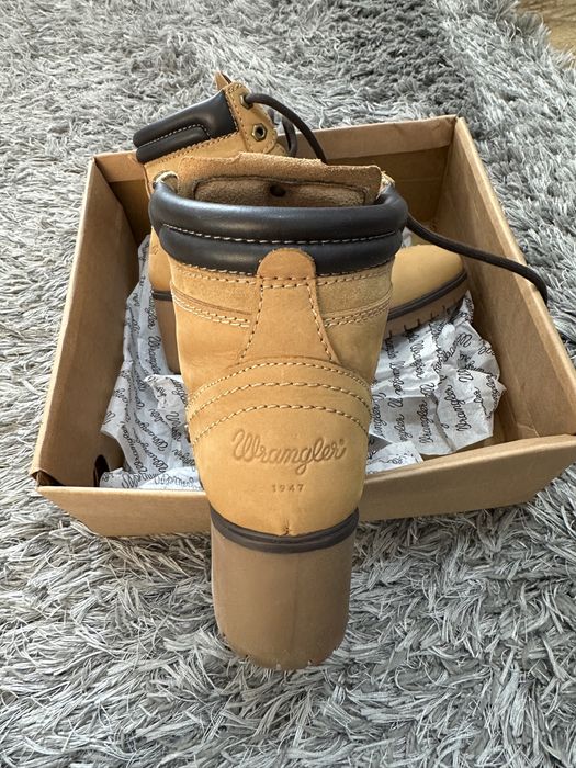 Ghete dama wrangler piele