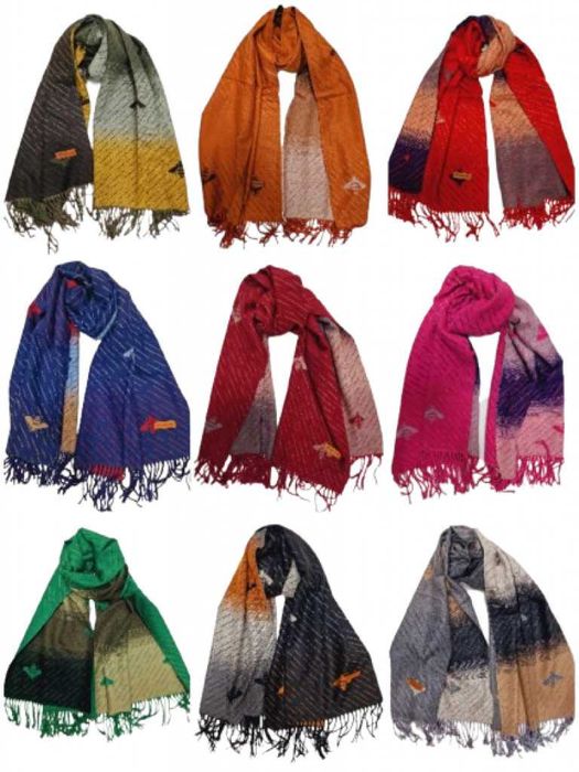 Дамски шалове, различни разцветаки