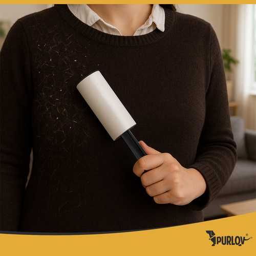 Set 15 role scame Purlov cu mâner inclus, 40 foi/rolă, haine/păr