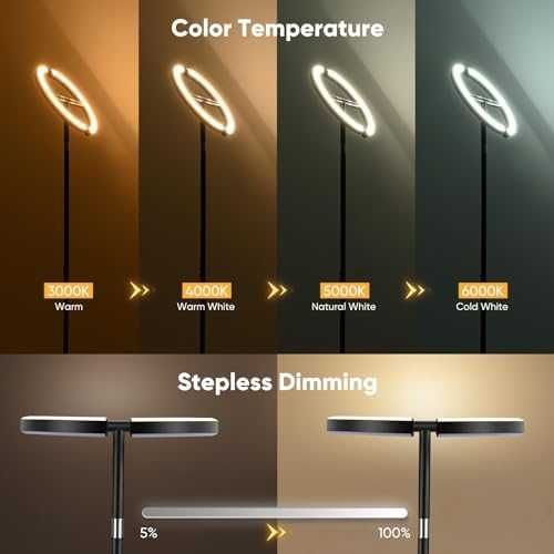 Нова Tisey Подова Лампа за Дневна с RGB CCT LED Подарък дом осветление