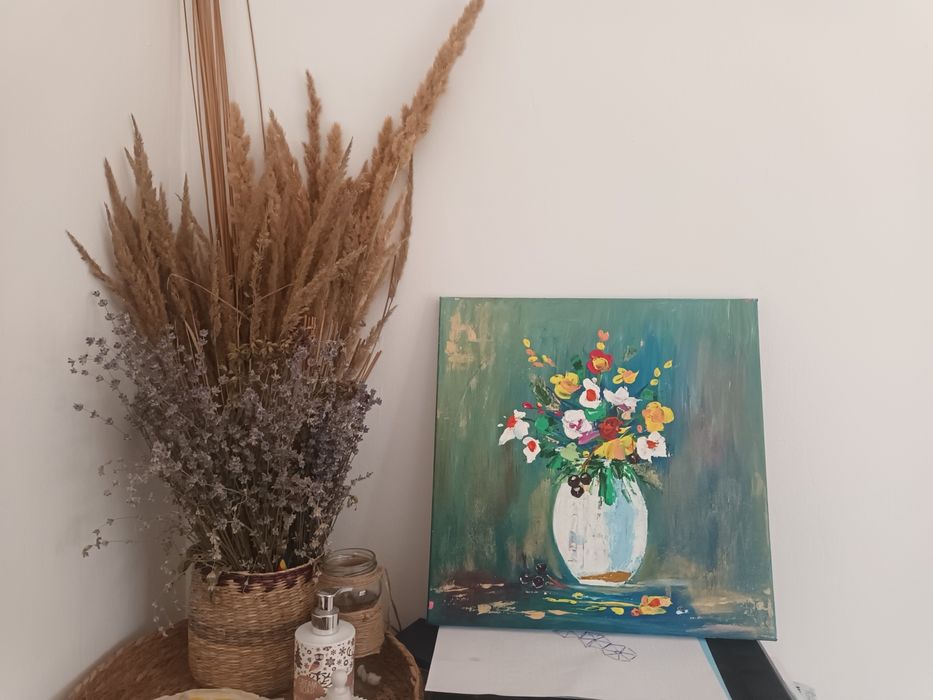 Canvas pictat manual,reproducere