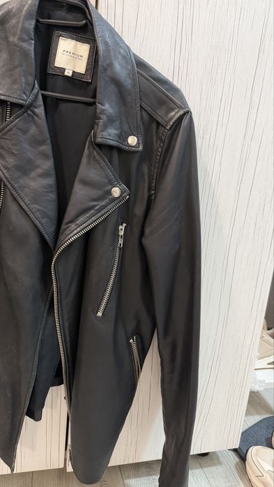 Geaca piele biker Jack Jones