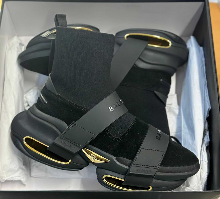 Pantofi Sport Balmain B-Bold high-top, Marimea 44 -A-