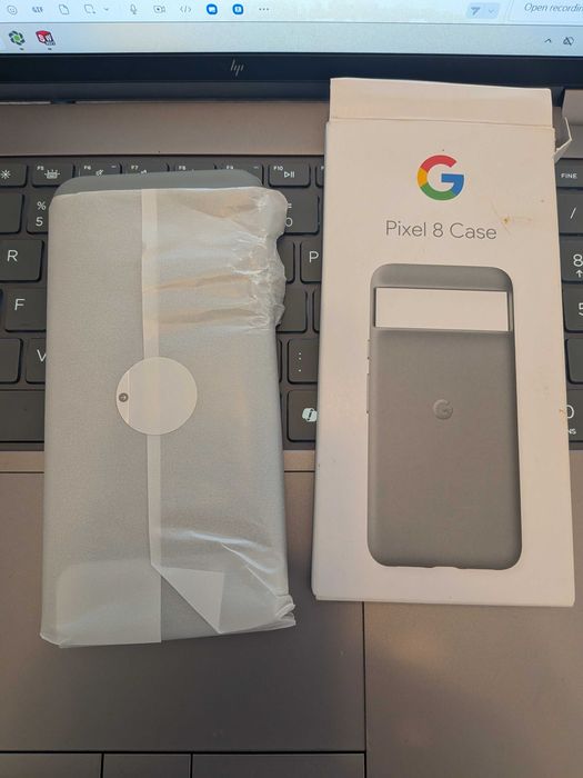 Husa carcasa originala Pixel 8 gri noua