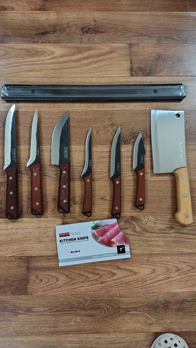 Set 7 cuțite King Gary profesionale, bandă magnetică bonus!