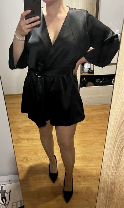 Черен къс гащеризон Zara M