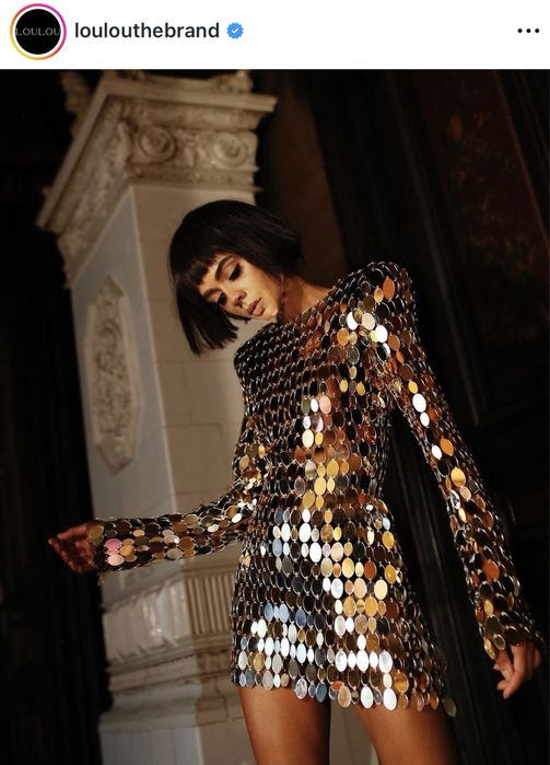 Vand rochie Loulou cu oglinzi potrivita pentru revelion