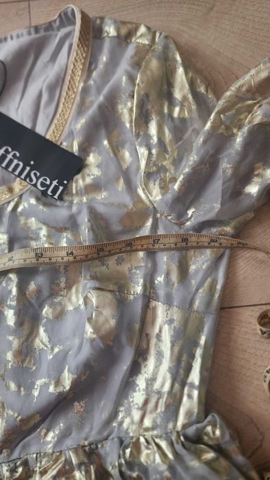 Rochie de seara alb aurie