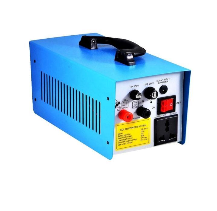 Sistem voltaic Gdlite GD-8018 3 becuri si invertor 220V 100W 2xusb