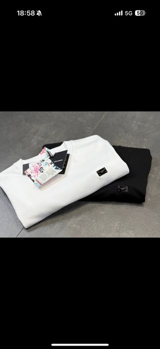 Tricou D&G calitate Premium alb si negru