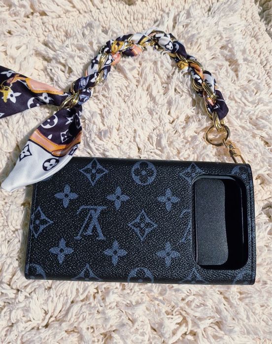 Luxury trunk phone case with chain scarf  Iphone 17 Pro Max