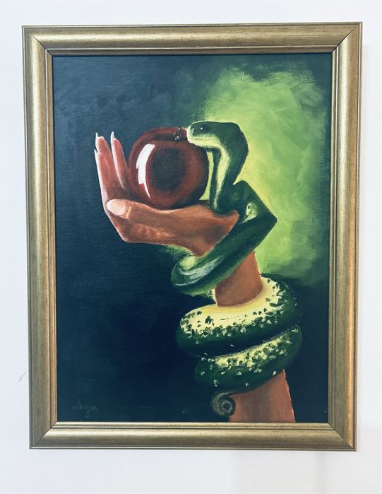 “Ispita” - Tablou realizat manual in acrilic pe panza 30/40 cm