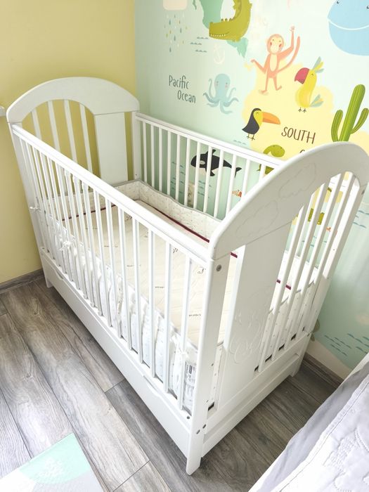 Бебешка кошара с матрак Pierre Cardin