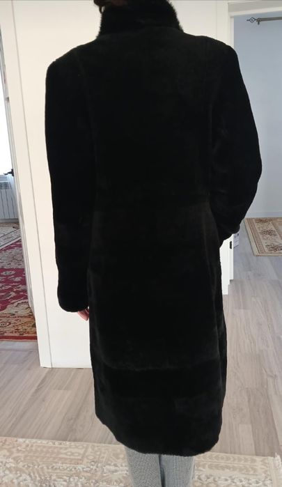 Шуба мутон теплая