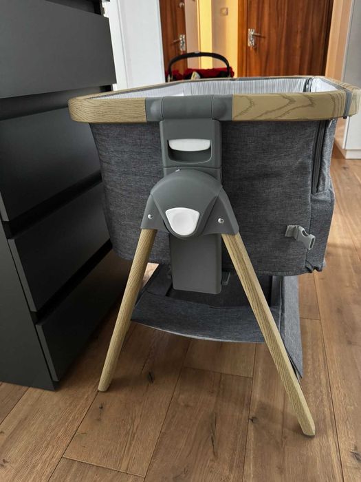 Бебешка кошара KikkaBoo - Nanna, тъмносив меланж