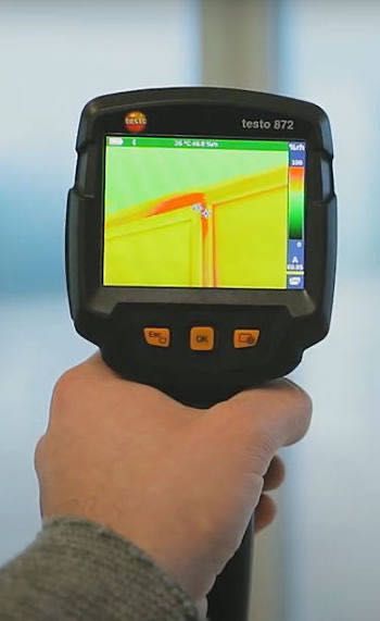 Услуга тепловизора, поиск утечки