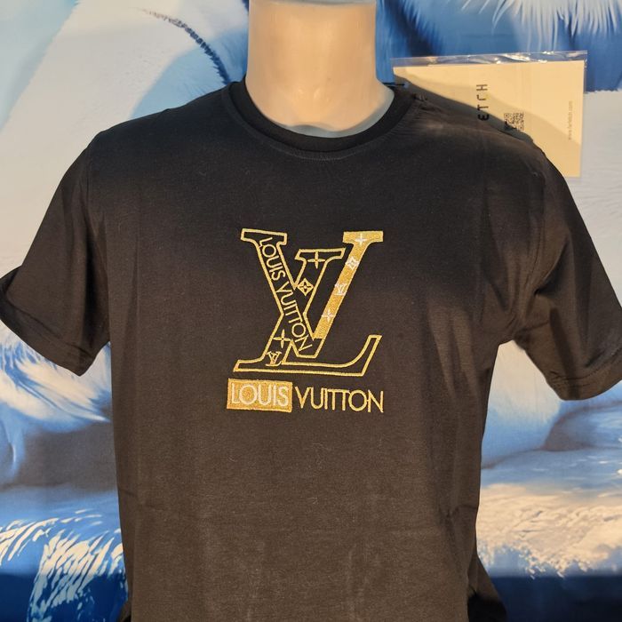 Tricou Louis Vuitton marimea S, negru, bumbac. Unisex. Nou cu eticheta. Farfetch
