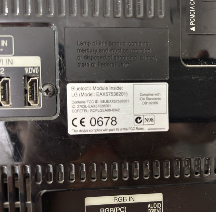 Телевизор LG с подставкой