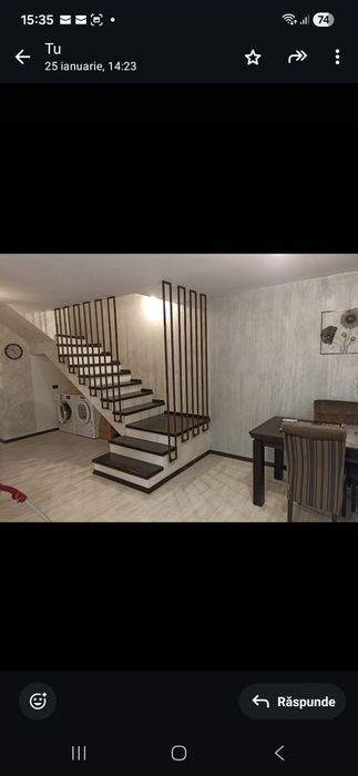 Balustradă metalică vopsită electrostatic