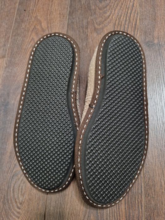 Дамски домашни пантофи от естествена кожа, 39 номер