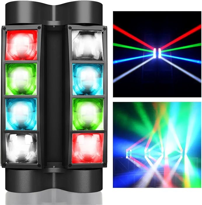 BETOPPER Moving Head Stage Light, DJ Disco Light, 8 x 3W RGBW LED