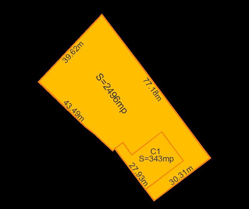 Teren ultracentral în Chișineu Criș 2500mp