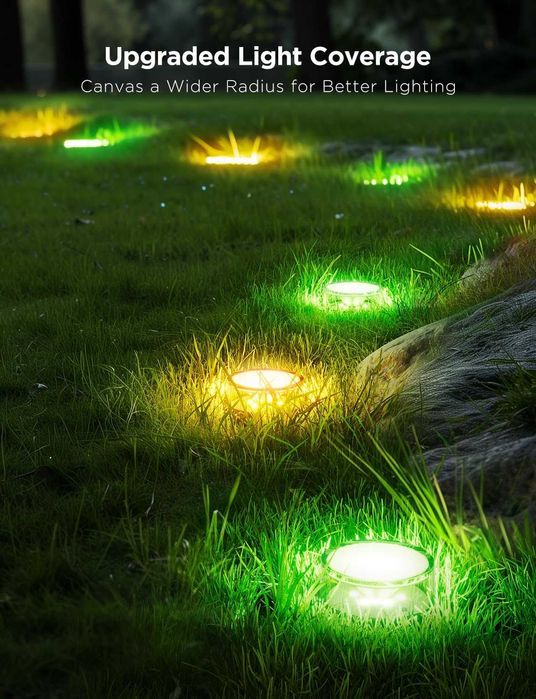 Govee външни лампи за пътека 15m, IP67, RGBIC, 100 лумена, 15 броя