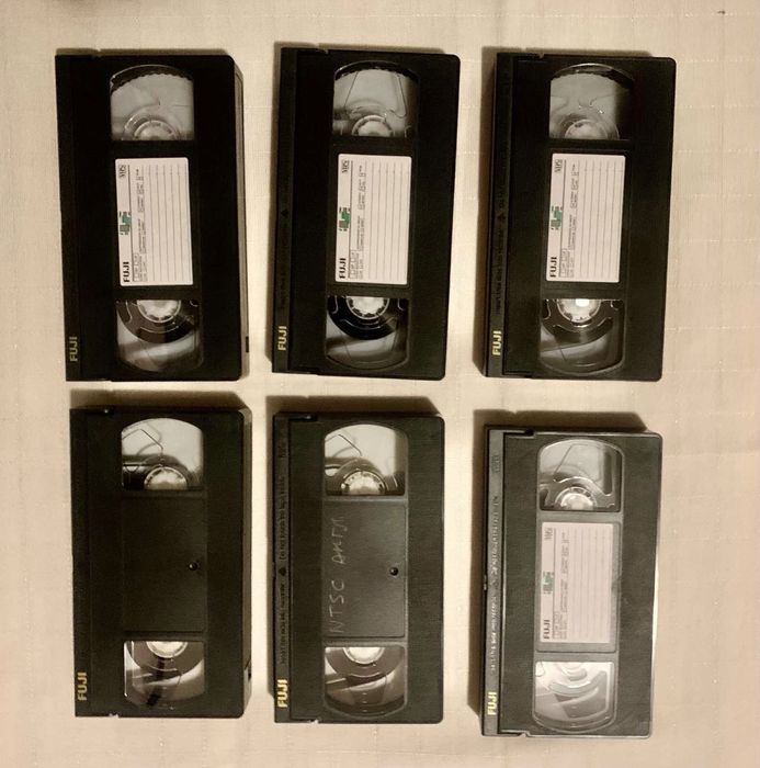 видео касети - VHS - Fuji -  1 час  - 6 бр.