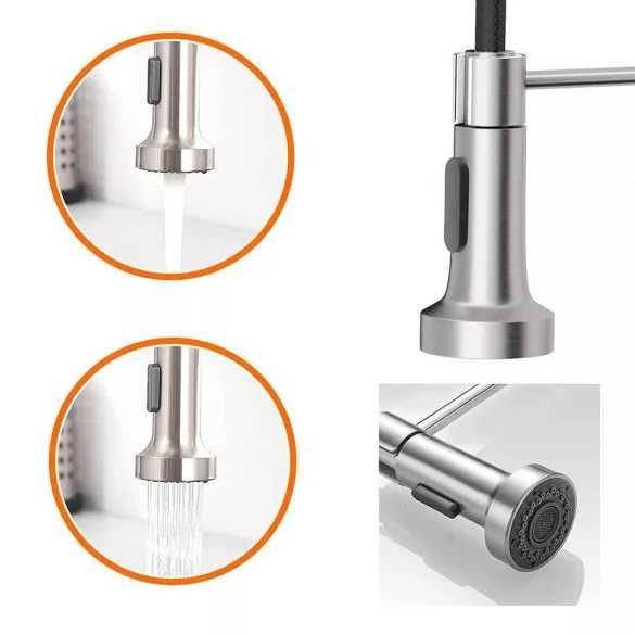 Смесител за кухня с изтеглящ се душ / Смесител за кухня с гъвкав чучур