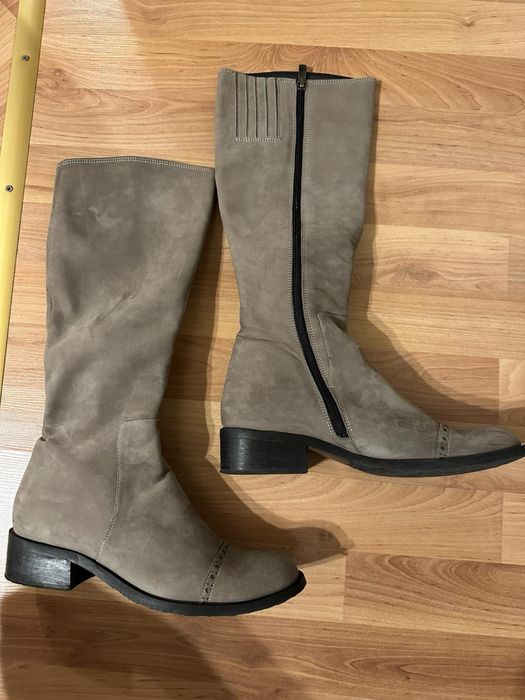 Дамски ботуши от естествена кожа