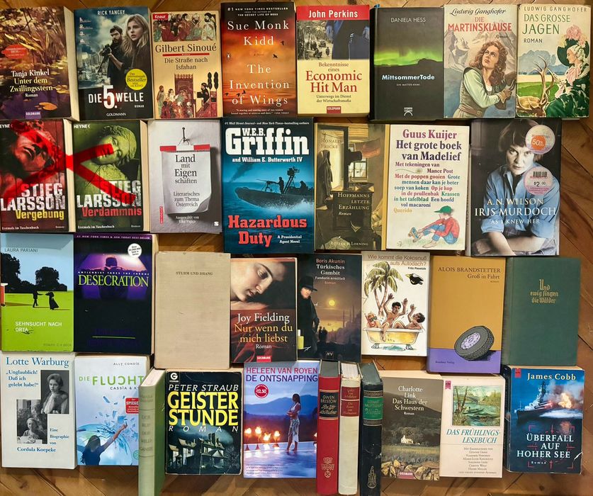 Книги на английски, немски, руски език