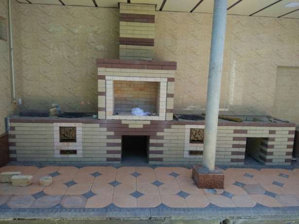 ОБЛИЦОВКА БАРБЕКЮ. Очаги. Летняя кухня. Строительство