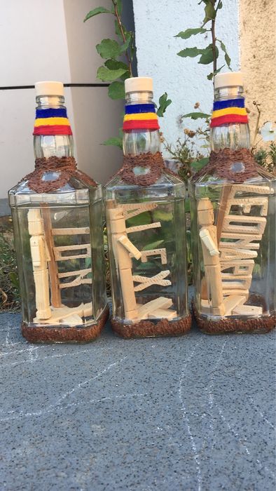 Sticle cu para sau sculptura interioara Cadou!