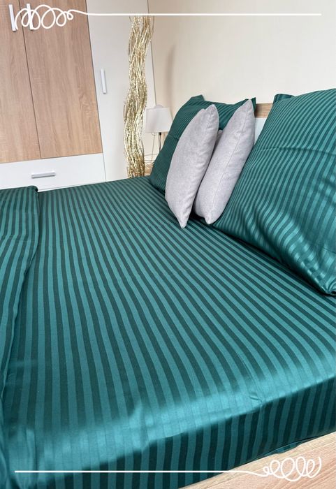 Двойни спални комплекти памучен сатен