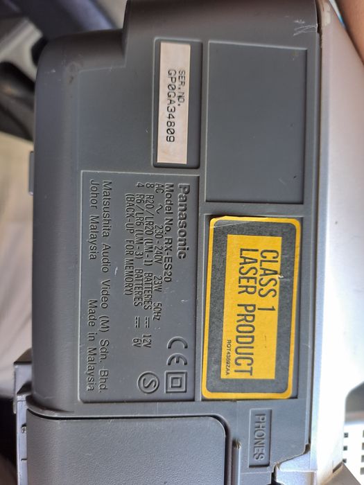 Radiocasetofon Panasonic