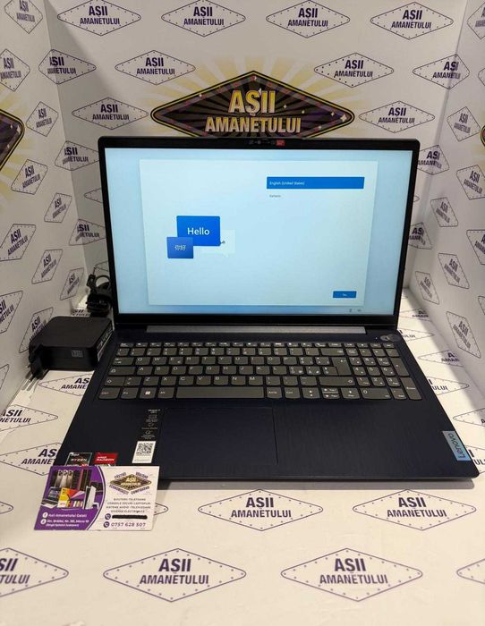 Asii Amanetului-LAPTOP LENOVO  IdeaPad 3 15ALC6 | Ryzen 7 5700U | 8GB RAM | 512GB SSD | Ecran 15.6" FHD IPS | Windows 11