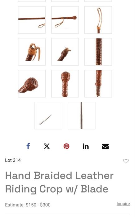 Cravaşà cai , piele