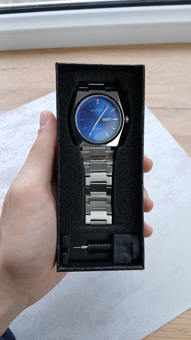 Silver/Blue сағат — стильді сыйлық