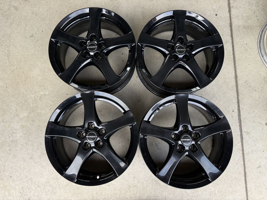 4бр. КАТО НОВИ 17” Джанти 5х108 “BORBET F” за -PEUGEOT/CITROEN/RENAULT/FORD/VOLVO- 7Jx17H2, ET40