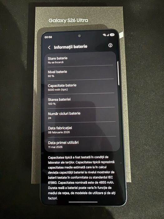 Samsung Galaxy s26 Ultra NOU/Garantie