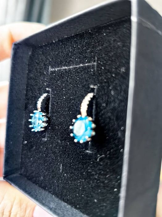 Нежни обеци Blue Triumph