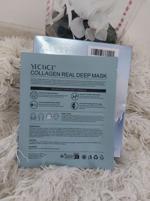 Mască facială cu colagen